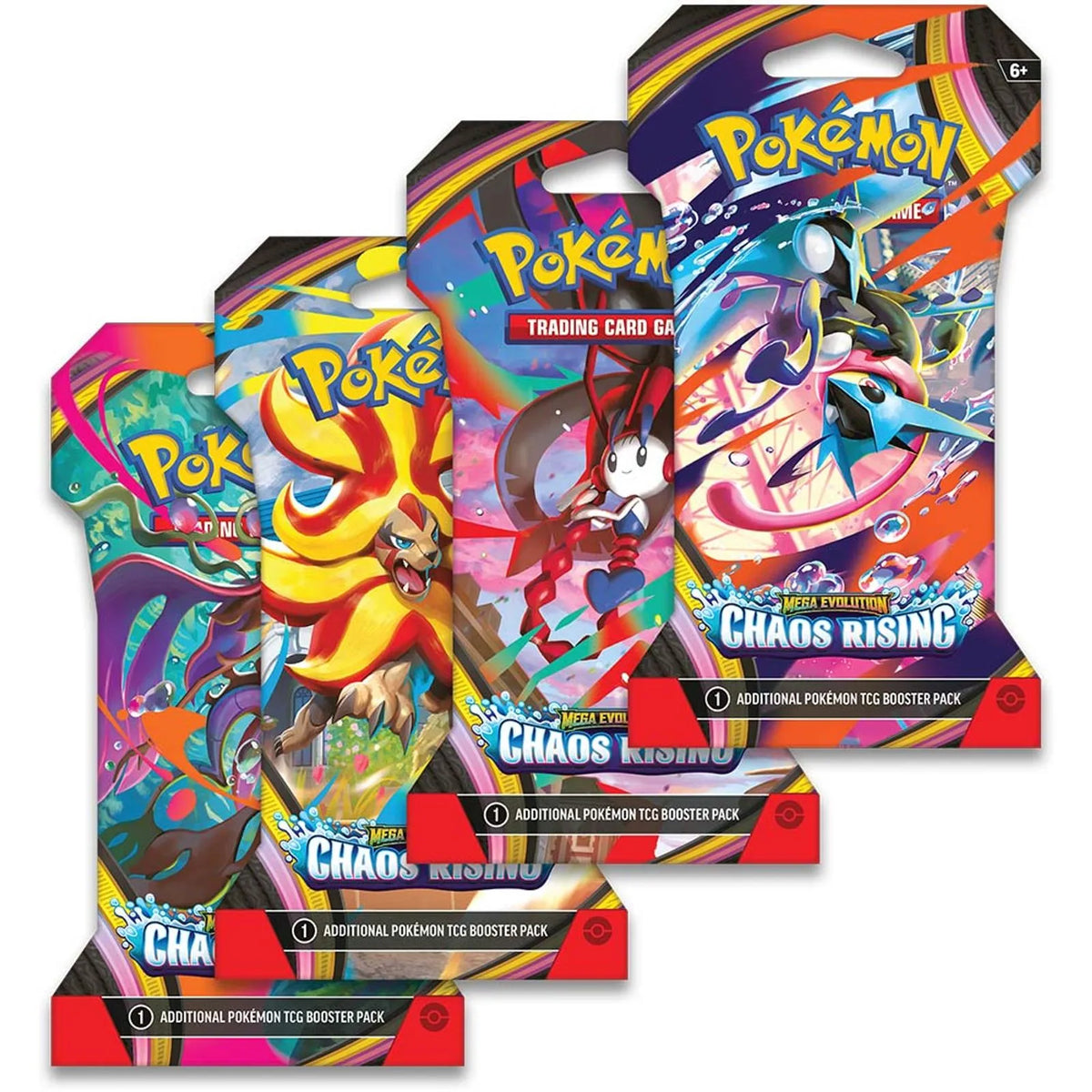 Pokémon TCG: Chaos Rising Sleeved Boosters en Inglés